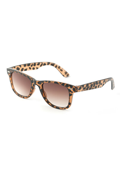 Angel Eyes Leopard Patterned Brown Glass Sunglasses