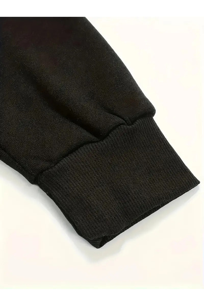 Pink Sky Γυναικείο φόρεμα Merry Christmas Pink Tree με τύπωμα Μαύρο φούτερ