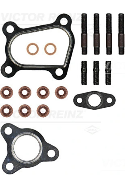 VICTOR REINZ Set montaj turbocompresor OPEL CORSA C Caseta/ Hatchback (X01) 2000-2003