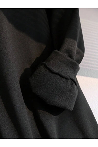 Pink Sky Φούτερ φόρεμα από μαύρο φλις με το όνομα Love Written