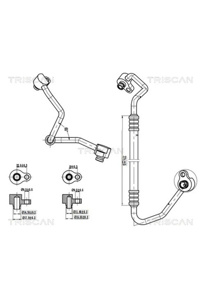 TRISCAN Conducta Presiune Variabila Aer Conditionat Ford Focus 3