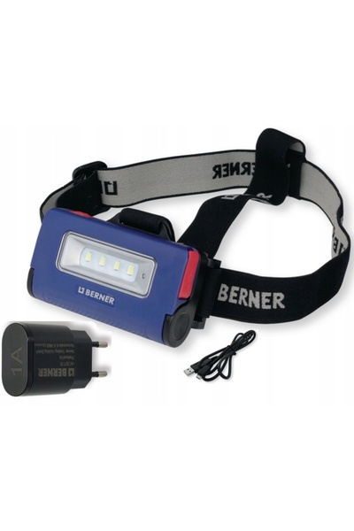 Other BARDZO MOCNA LATARKA CZOŁOWA 4 LED USB BERNER