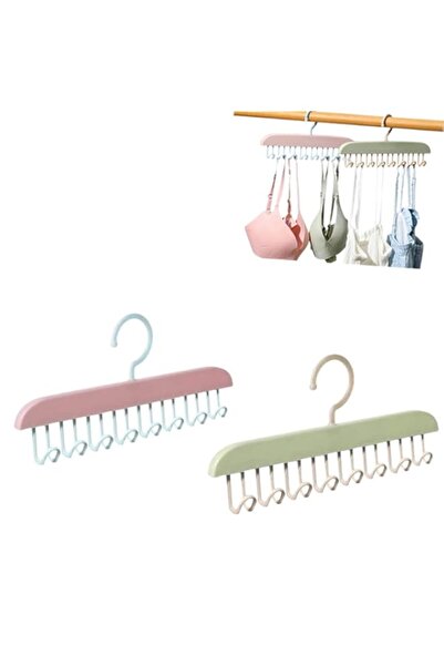 Generic 4 Pack Anti Slip Multi Hook Coat Rack, SYOSI Space Saving Hangers wit...