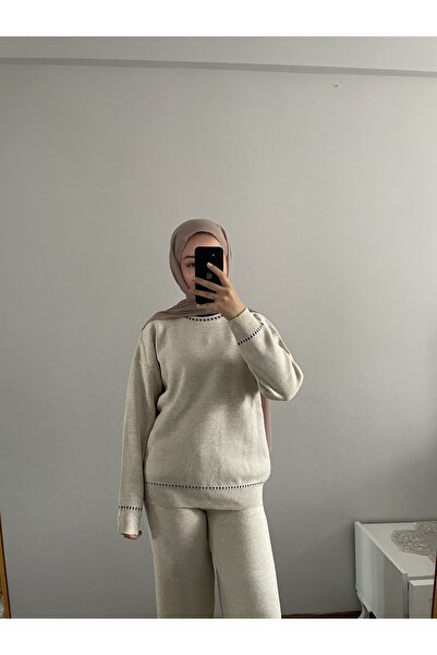 MODA Ριγέ Πλεκτό Σετ