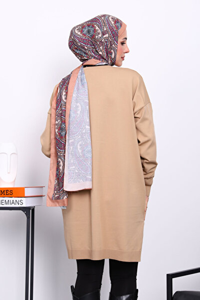 İmajButik Μπισκότα Cold Yarn Mercerized Knitwear Tunic