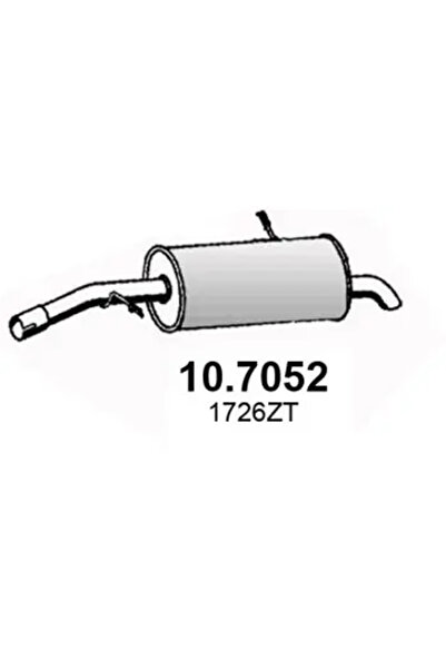 ASSO Toba Esapament Finala Citroen C2/C3 1/C3 Pluriel Peugeot 1007