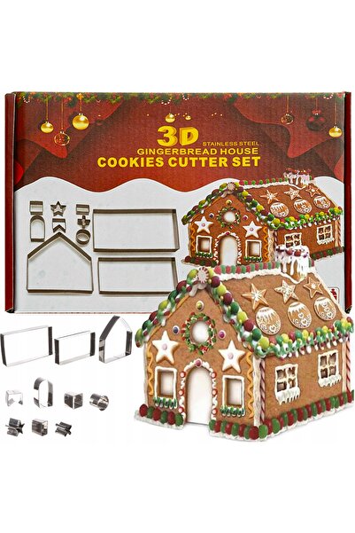 Other ZESTAW FOREMEK NA CHATKĘ DOMEK Z PIERNIKA 10el. ZESTAW WYKRAWACZY CHATKA