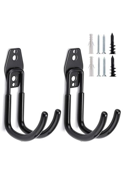 Generic Bukela Pack of 2 Wall Mounted Garden Hose Holder, Heavy Duty Water Ho...