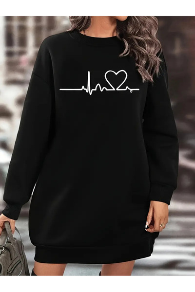 Pink Sky Γυναικεία μπλούζα ECG Heart με τύπωμα Polar