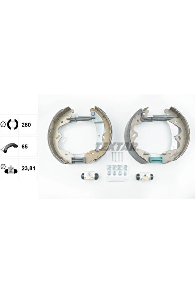 TEXTAR Set Saboti Frana Nissan Terrano 2 1993-2007