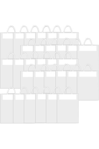 Generic REVHQ Clear Plastic Gift Bag with Handles, Reusable Favor Flower Bag, Packaging Gift for Mother's D