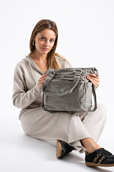 H&D COLLECTİON Geantă de damă de dimensiuni mari, cu 4 compartimente, din mat...