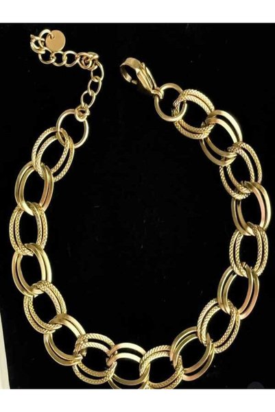 ASLI AKSESUAR Gold Milky Way Steel Bracelet
