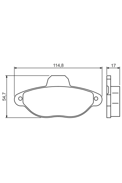 Bosch Brake Pad Set Disc Brake Fiat 500/Cinquecento/Panda