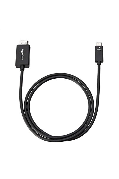 Amazon basics Premium Aluminum USB-C to HDMI Adapter Cable, Thunderbolt 3 Compatible, 4K@60Hz, 0.91