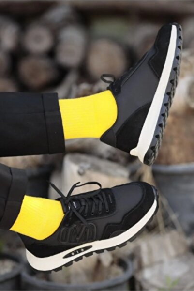 MARCOMEN 21023 Hakiki Deri Ortopedik Taban Günlük Erkek Sneaker Tarz Günlük Ayakkabı