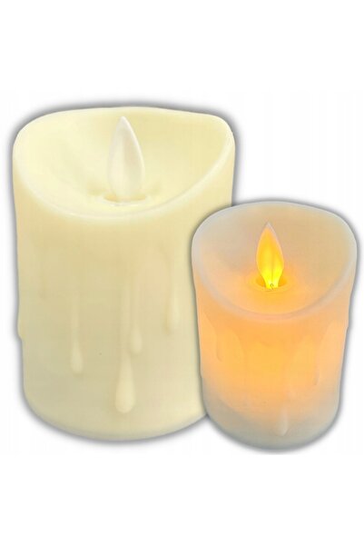 Other Świeczka LED Wkład Do Znicza Na Baterie Świeca Ruchomy Płomień 12,5CM