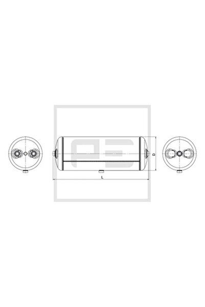 PE AUTOMOTIVE Rezervor Aer Sistem Compresor Man F2000/F90/L2000 Mercedes-Benz...
