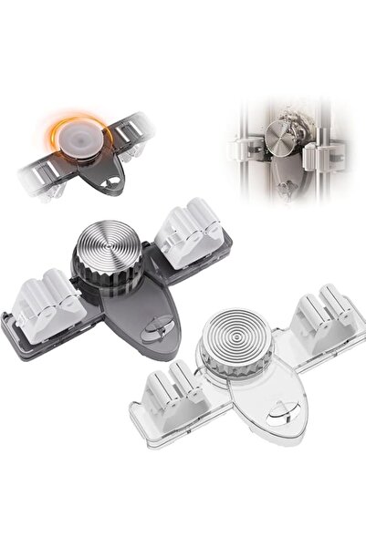 Generic Broom Holder Mop Hanger Wall Mount, No Drill Suction Cup Adjustable O...
