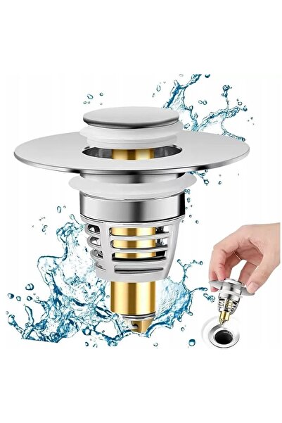 Other KOREK KLIK KLAK DO UMYWALKI KOREK UMYWALKOWY DO ZLEWU Z FILTREM ZATYCZKA