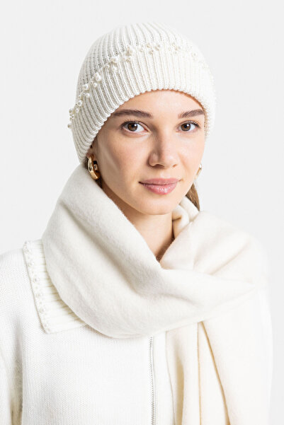 W Collection Stone-Embroidered Beret