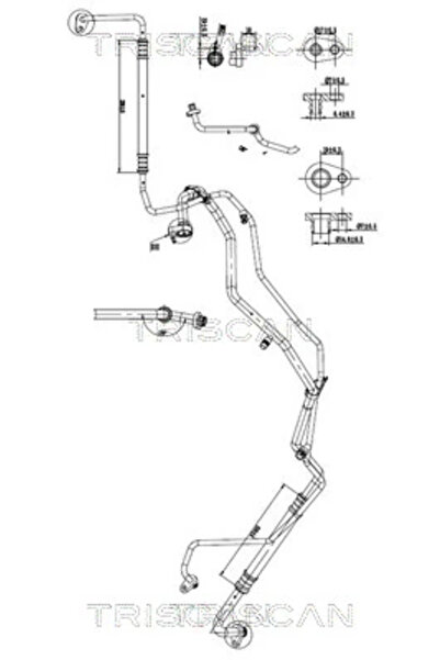 TRISCAN Conducta Presiune Variabila Aer Conditionat Citroen Jumpy 3 Bus/Jumpy...