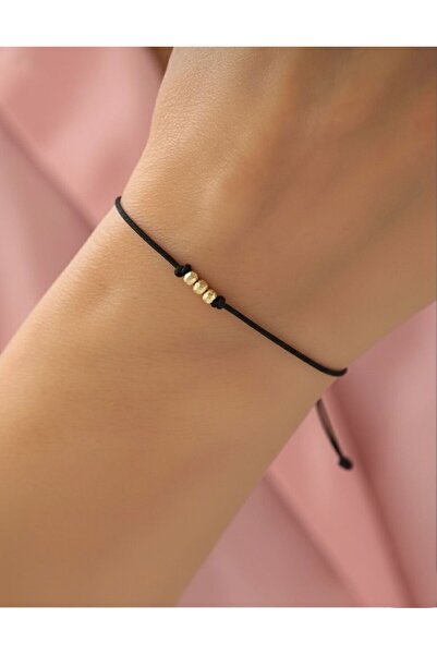 Altıncık 14 Ayar Altın Üç Dorika İpli Bileklik