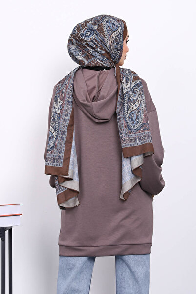 İmajButik Φούτερ με κουκούλα βιζόν με διπλή τσέπη