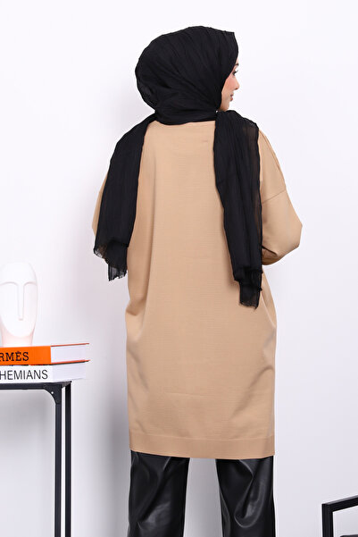 İmajButik Μπισκότα Cold Yarn Mercerized Knitwear Tunic