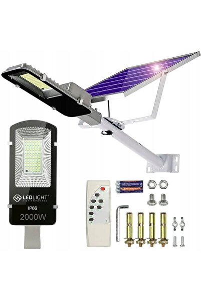Other LATARNIA OGRODOWA LAMPA SOLARNA NA SŁUP MOCNA 2000W PANEL ULICZNA 264led