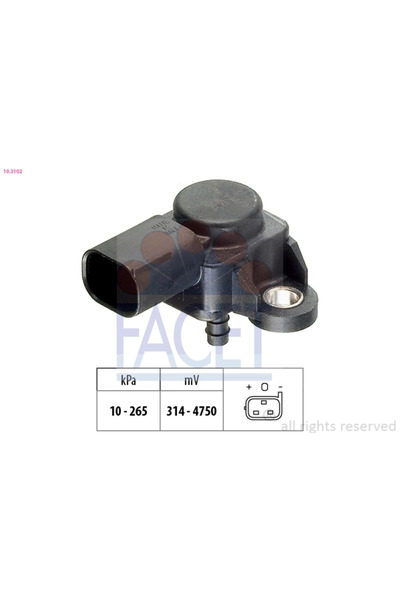 FACET Senzor Presiune Aer Mercedes-Benz A-Class/B-Class Sports Tourer/C-Class