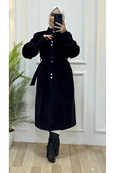 Tebrikler tekstil γυναικείο χειμωνιάτικο κομψό και άνετο γούνινο παλτό μοντέλο G3449