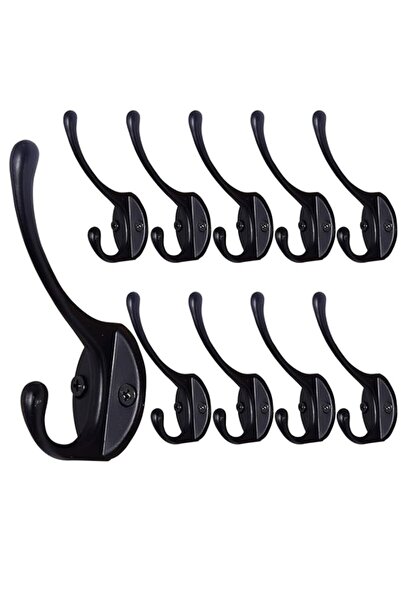 Generic Dseap Coat Hooks 10 Packs: Heavy Duty Metal Double Coat Rack Hook, Wa...