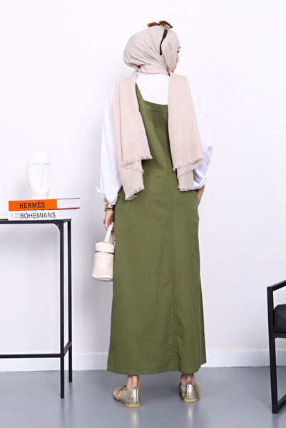 İmajButik Khaki Pocketed Gabardine Jacket