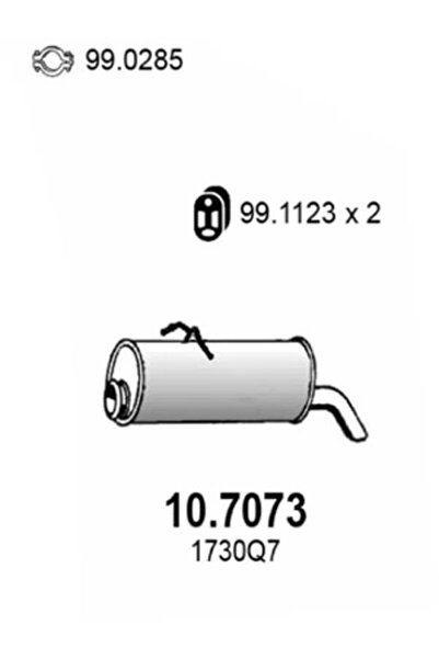 ASSO Toba Esapament Finala Citroen Berlingo / Berlingo First Autoutilitara/Li...