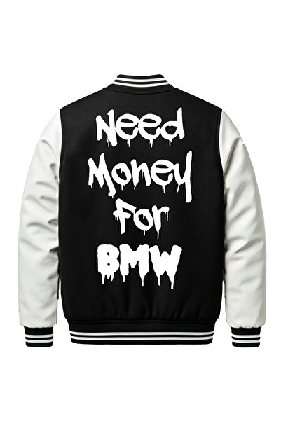 Edizen Need Money for BMW 2 Bomber Kolej Ceketi Unisex Oversize