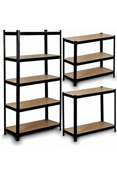 Other REGAŁ MAGAZYNOWY GARAŻOWY CZARNY PREMIUM 5 PÓŁEK 180X90X30 MOCNY