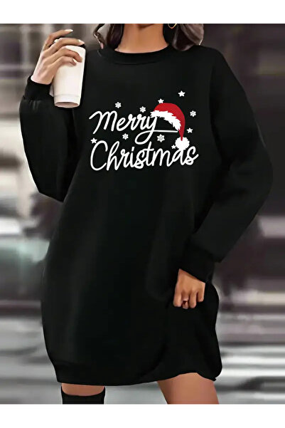 Pink Sky Γυναικείο φούτερ φλις Merry Christmas με τύπωμα