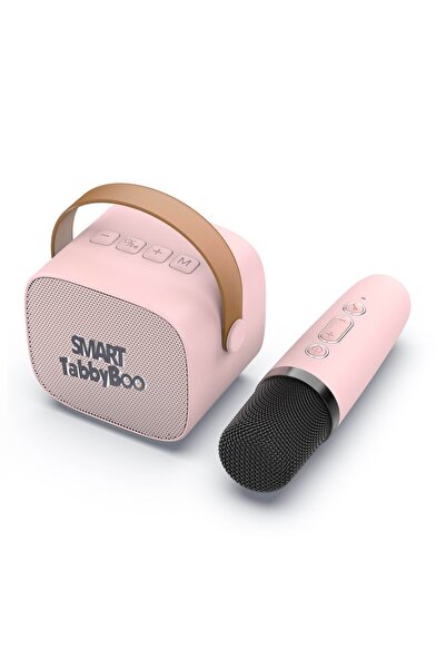 SMART TabbyBoo Microfon karaoke copii/adulti MK1,cu difuzor separat,4 efecte voce, Roz
