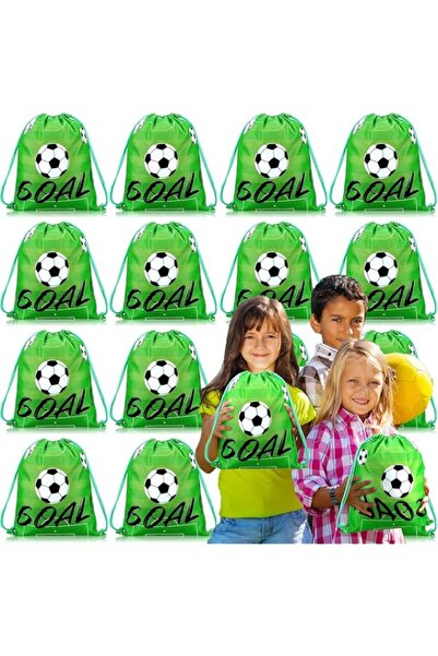 Generic Azonee Soccer Drawstring Bag, 16Pcs Soccer Party Favors Supplies Baseball Gum Basketball Softball D