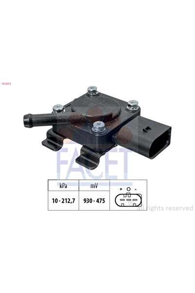 FACET Senzor Presiune Gaze Evacuare Bmw 3/5/7
