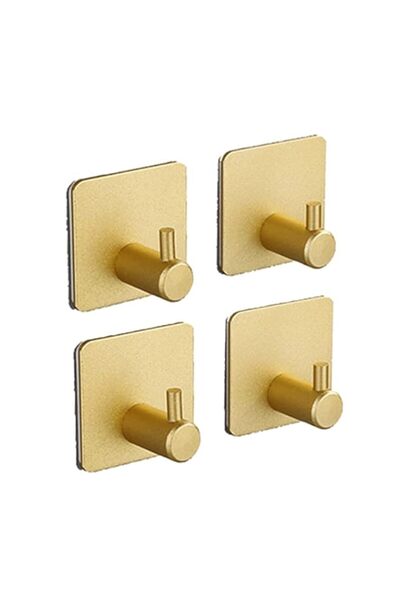 Generic THERES Homarket (4 Packs) Adhesive Heavy Duty Wall Hooks Ultra Strong...