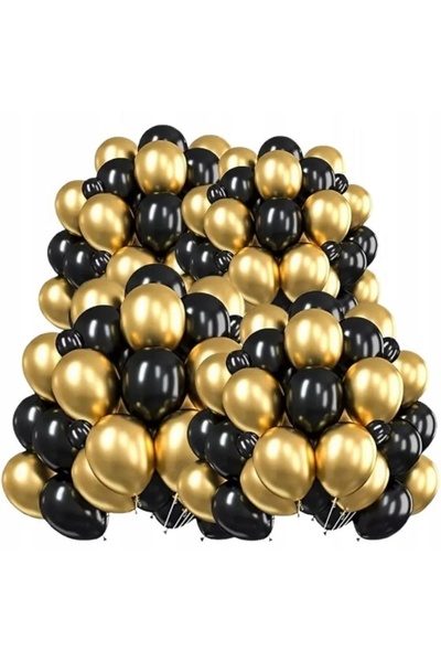 Other GIRLANDA BALONOWA CZARNO ZŁOTA URODZINY ZESTAW ŁUK