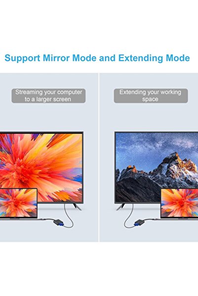 NALACAL DVI to VGA Cable Adapter (DVI-D 24+1 & DVI-I 24+5) Male-Female 1080P FHD Compatible with HDTVs, PCs,