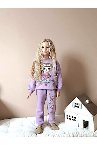 MİLAYS LİFE HOME COLLECTİON Κοριτσίστικο σετ χειμερινής φόρμας 3 κλωστών 100%...