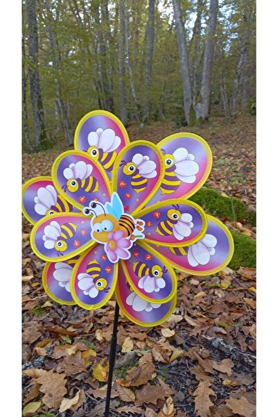 Umut Büyük Boy Rüzgar Gülü - Sevimli arı 2 Temalı Rüzgar Gülü Mat ve canlı re...