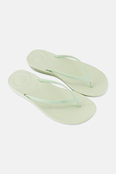 Fitflop Women Iqushion Ergonomic Slip On Slippers, Light Lime Green