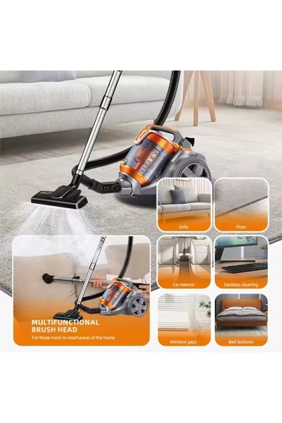 HALEY Professional Vacuum Cleaner 3000W – Maximum Suction Power Ergonomic - 4L Tank, With Bag, Design