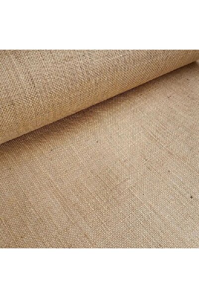 ACY STORE Jüt Kumaş 150 CM x 1 Metre Lüks Jüt Hasır Kumaşı Kokusuz ve Tüysüz ...