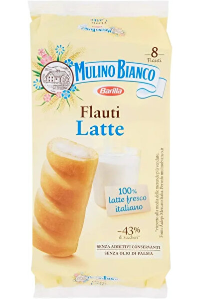 Mulino Bianco Flauti cu lapte - 8 bucăți (280g)
